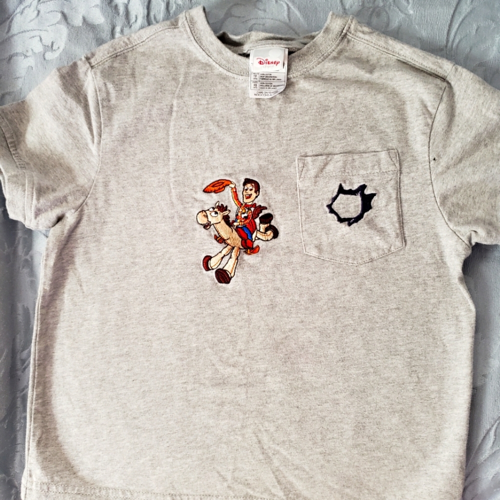 Disney woody T shirt embroidery vintage